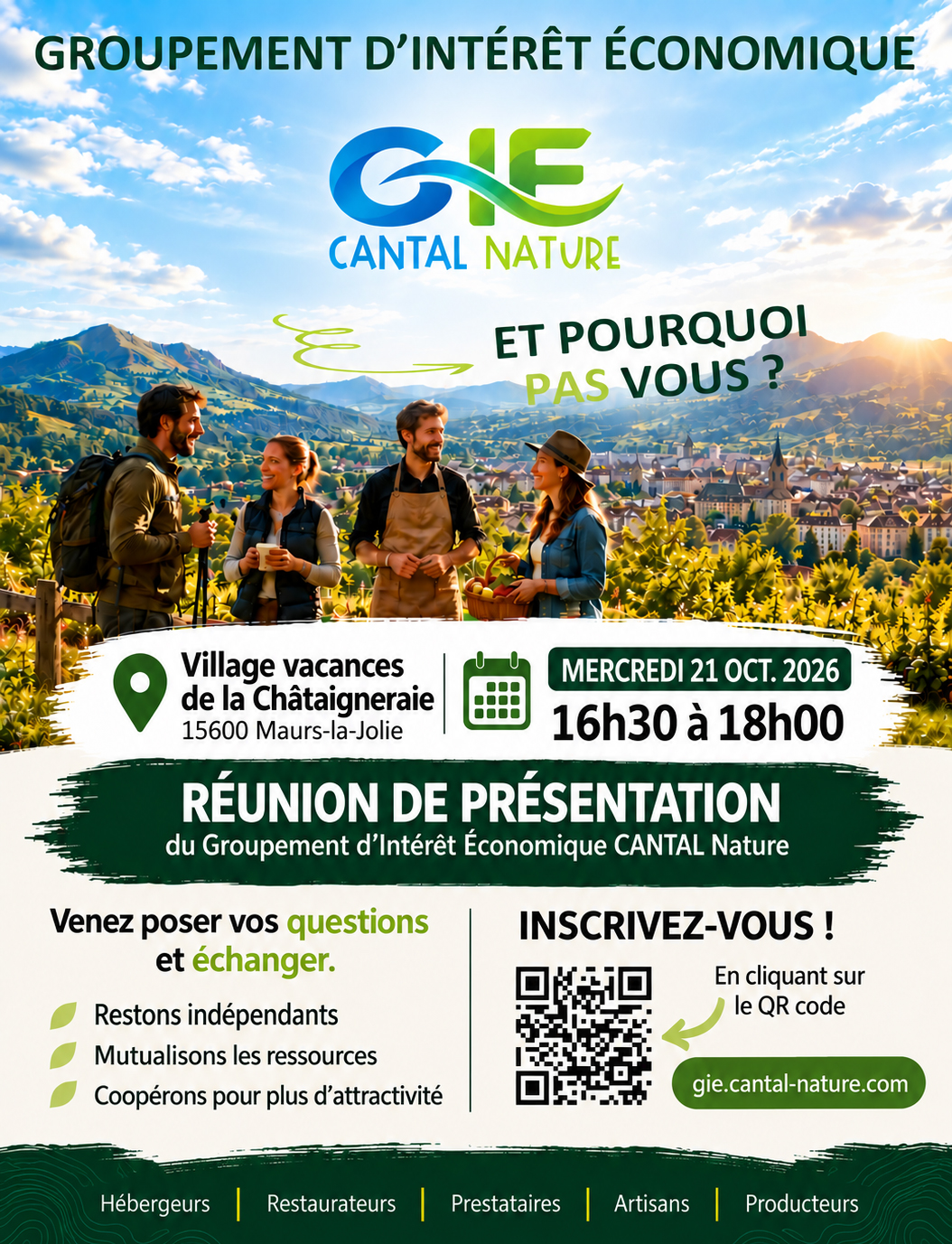 Réunion Maurs le 21 octobre 2026